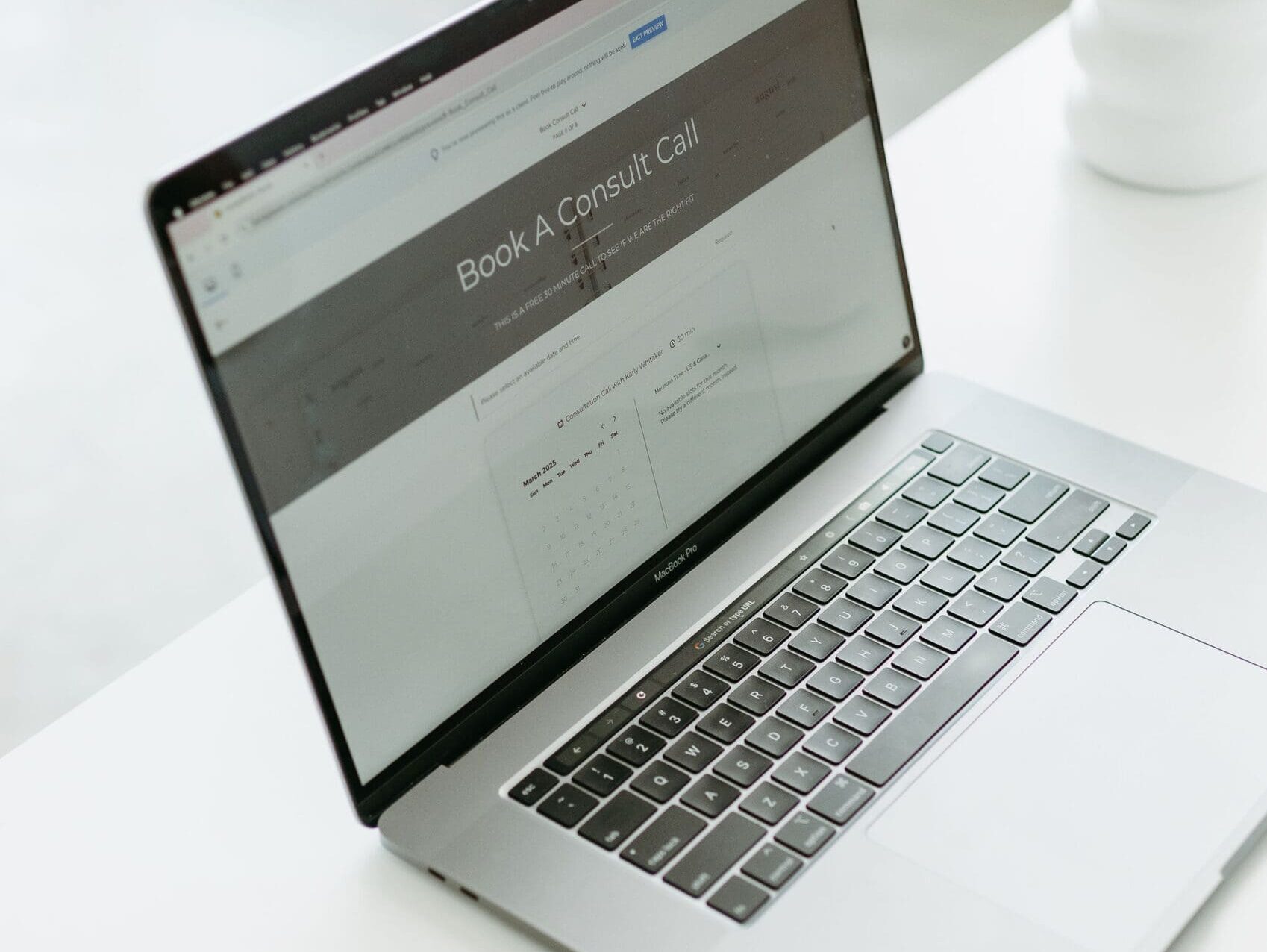 HoneyBook setup on a laptop