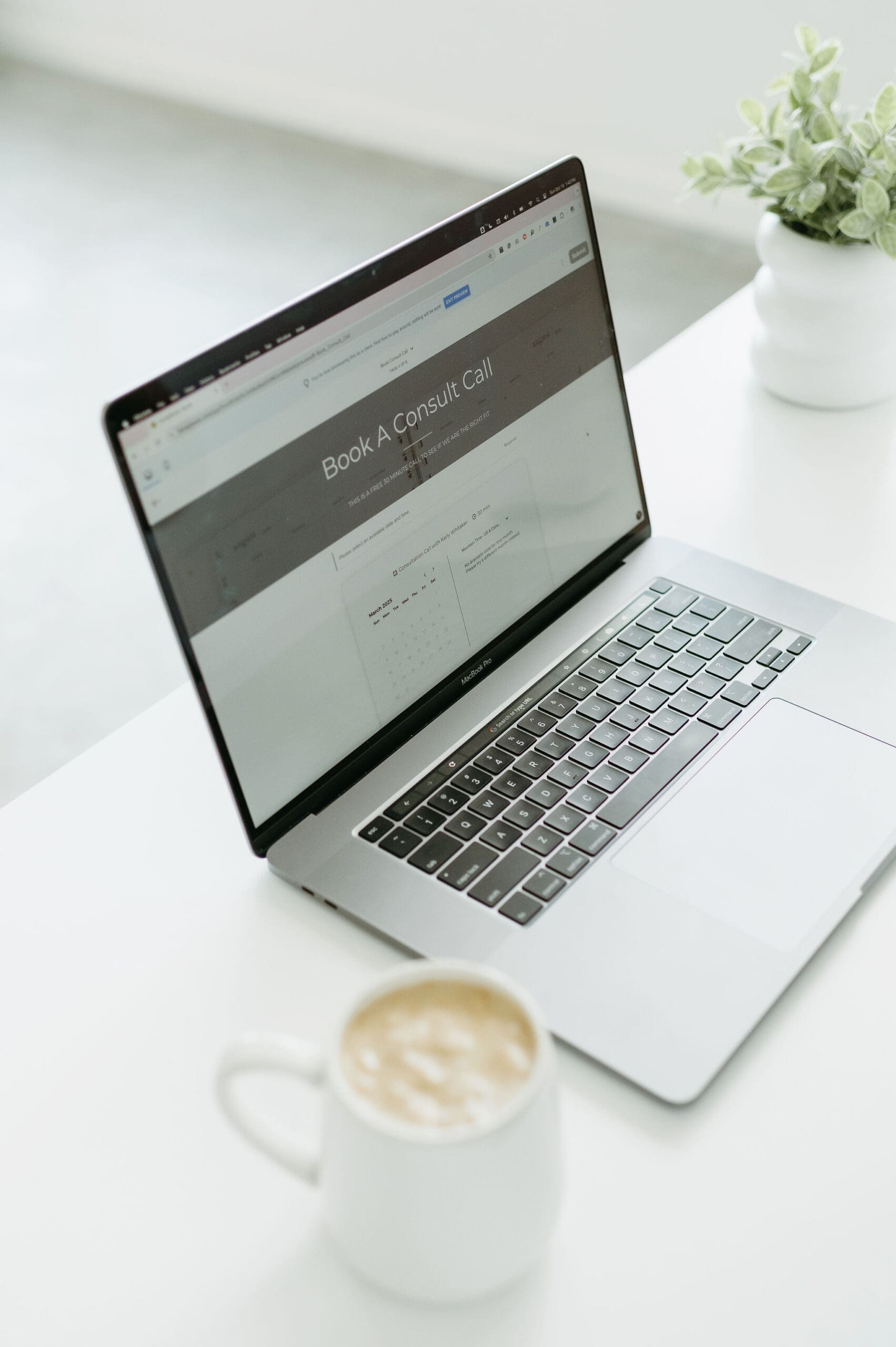 HoneyBook setup on a laptop